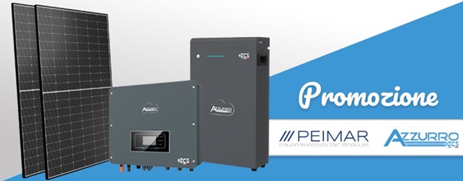 Kit Fotovoltaico con Inverter Ibrido e Accumulo. 3kW con 5kWh di accumulo